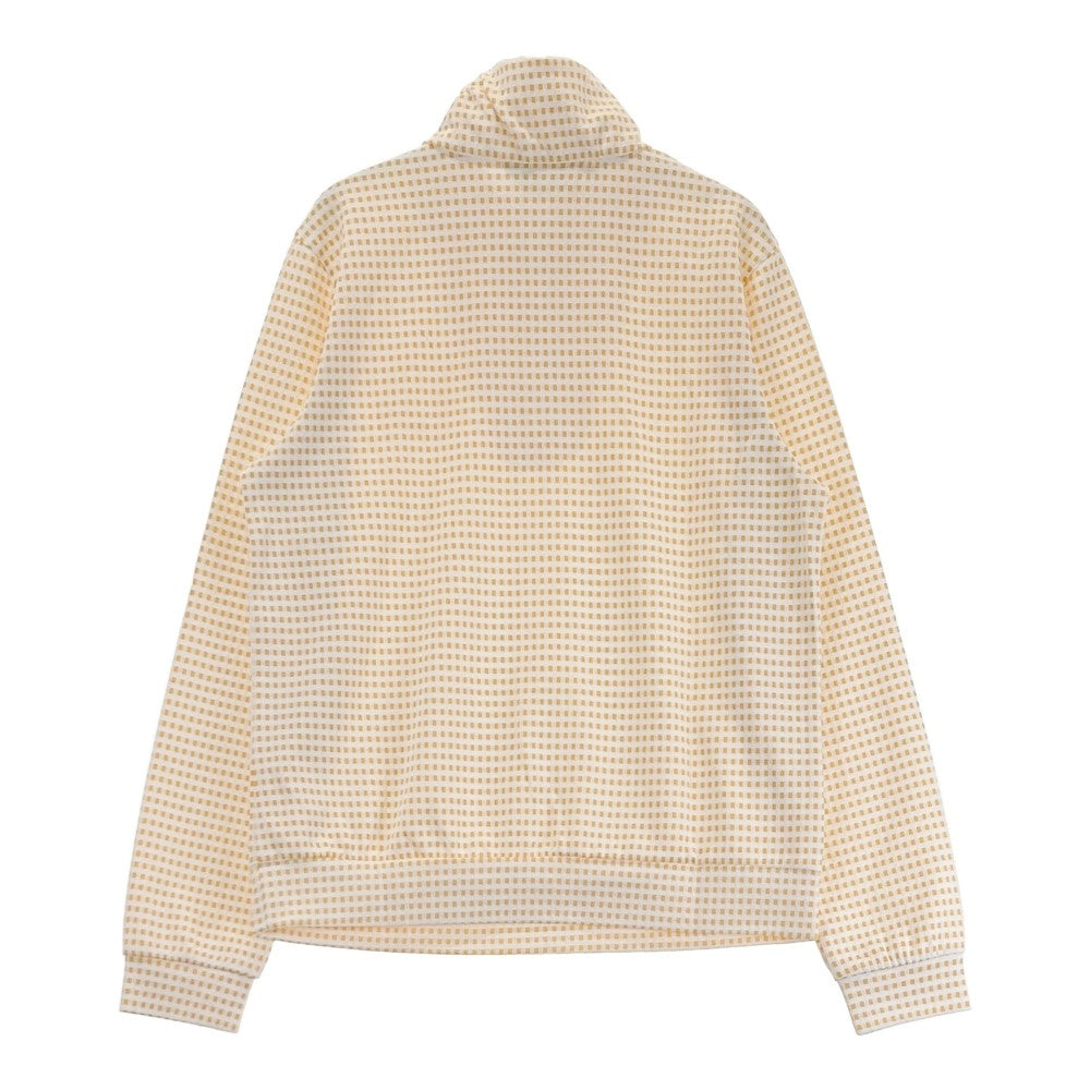ADABAT アダバット  ハーフジップ 長袖Tシャツ チェック柄 イエロー系 38