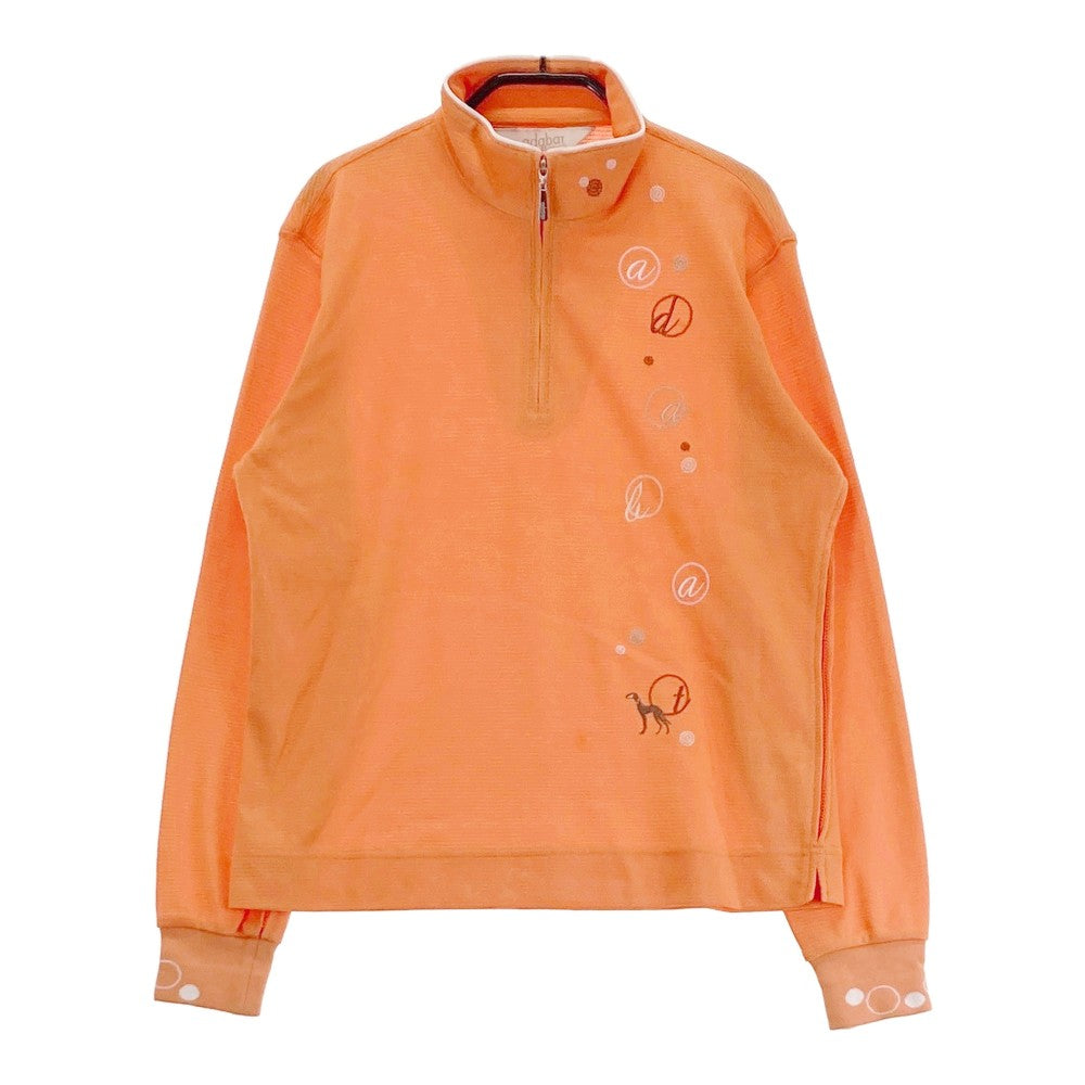 ADABAT アダバット  ハーフジップ 長袖Tシャツ  オレンジ系 1