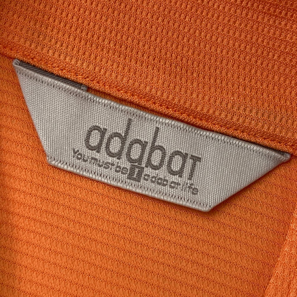 ADABAT アダバット  ハーフジップ 長袖Tシャツ  オレンジ系 1