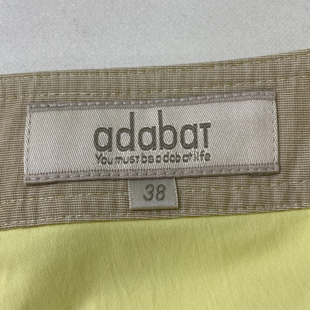 ADABAT アダバット  クロップドパンツ  イエロー系 38