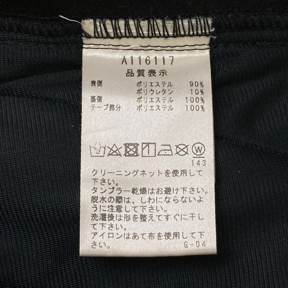 ARCHIVIO アルチビオ  裏起毛 ストレッチスカート ロゴ 総柄 ブラック系 36