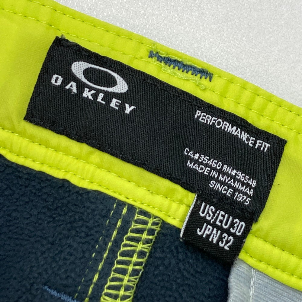 OAKLEY オークリー FOA401644 裏起毛パンツ スカル刺繍 総柄 グリーン系 32