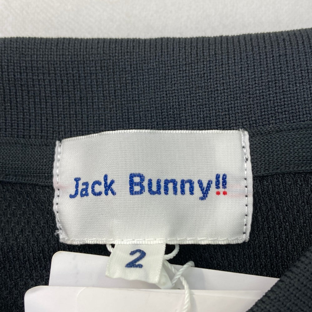 JACK BUNNY ジャックバニー 2023年 半袖ポロシャツ  ブラック系 2