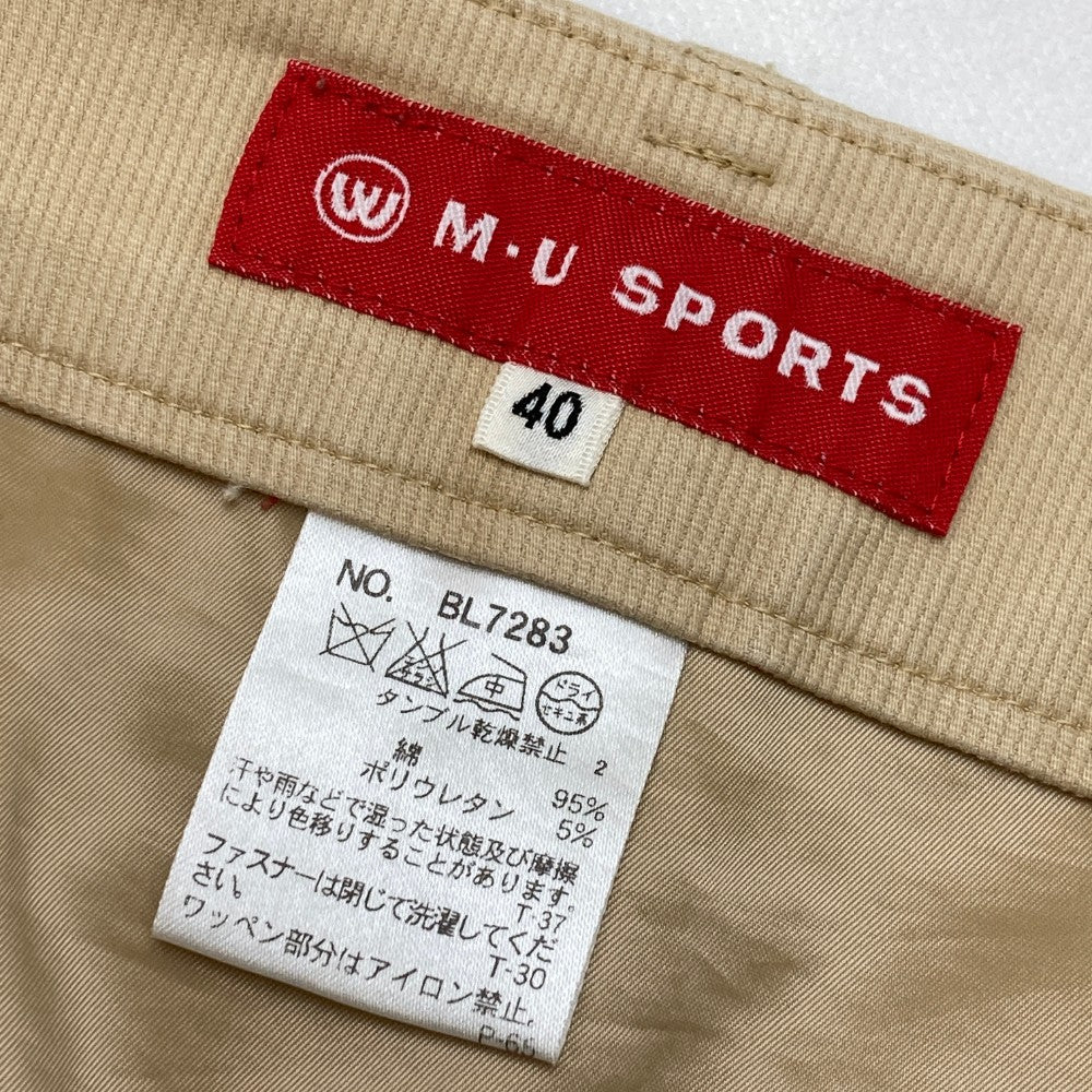M.U SPORTS エムユースポーツ  スカート  ブラウン系 40