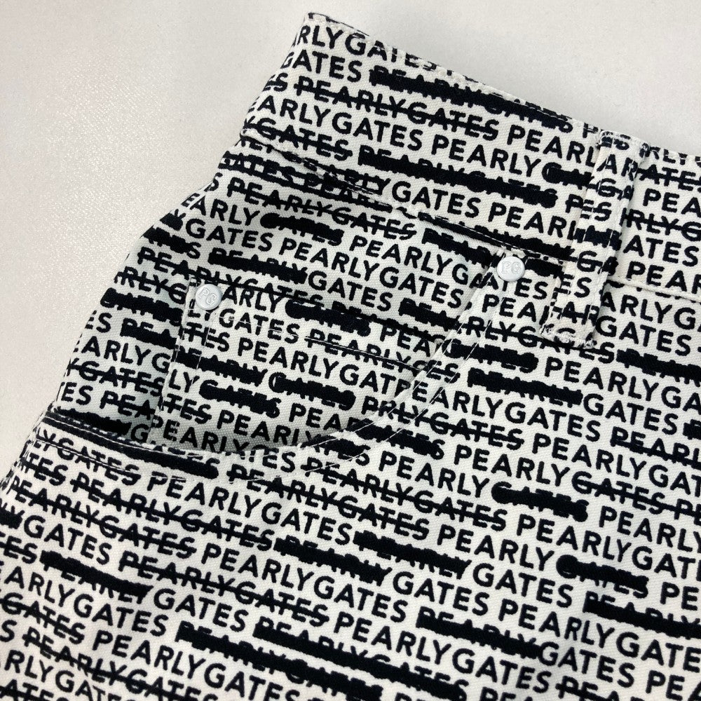 PEARLY GATES パーリーゲイツ 2024年モデル ストレッチスカート アンチロゴ柄 ホワイト系 0