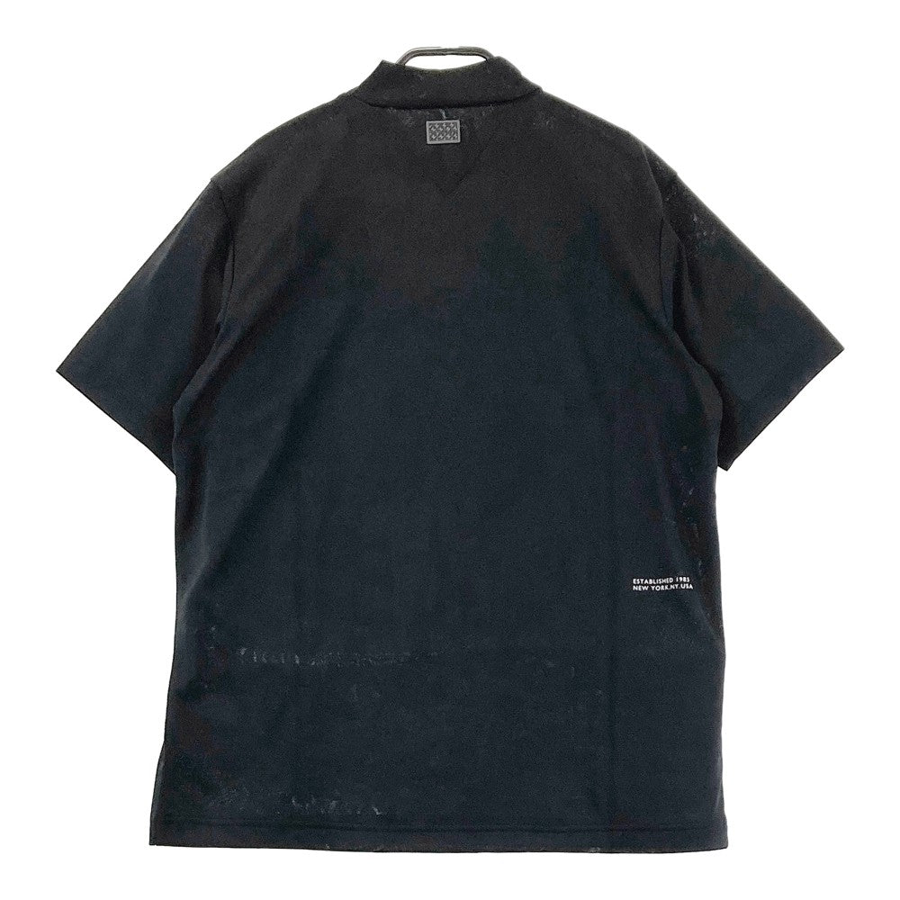 TOMMY HILFIGER GOLF 토미 힐피거 골프 2023년 모델 하이넥 반팔 티셔츠 카모플라주 패턴 블랙 계열 M