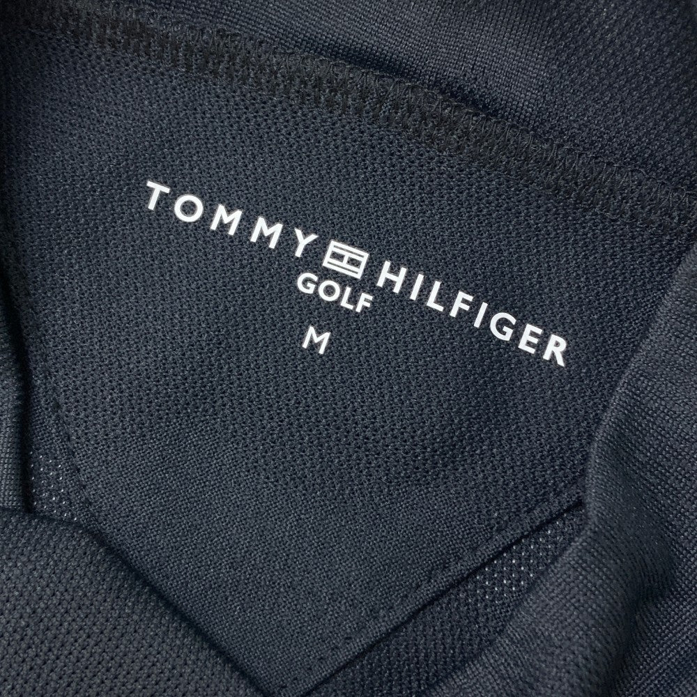 TOMMY HILFIGER GOLF 토미 힐피거 골프 2023년 모델 하이넥 반팔 티셔츠 카모플라주 패턴 블랙 계열 M