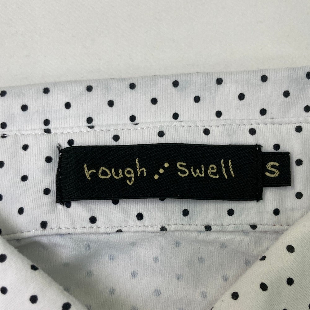 ROUGH&SWELL 러프앤스웰 2022년 모델 반팔 폴로 셔츠 버튼다운 도트무늬 화이트 계열 S