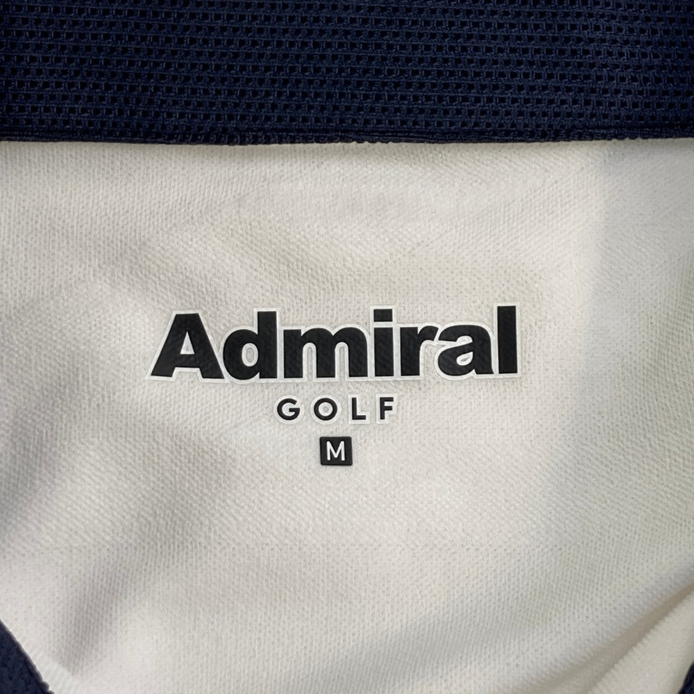 ADMIRAL アドミラル  長袖ポロシャツ ユニオンジャック ホワイト系 M