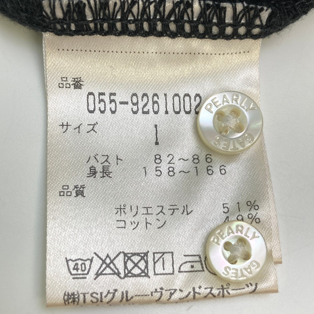 PEARLY GATES パーリーゲイツ  ボタンダウン 長袖ポロシャツ  ブラック系 1