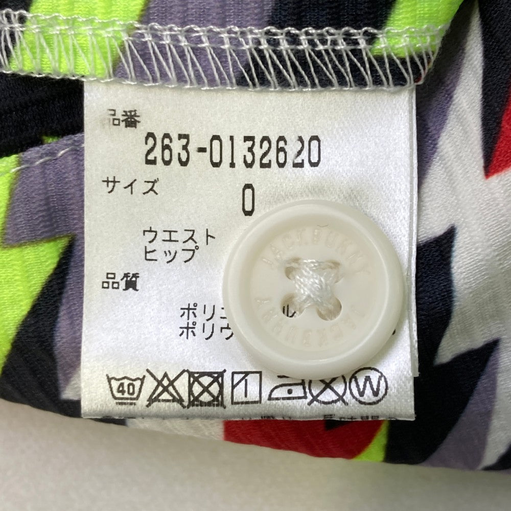 JACK BUNNY ジャックバニー  ストレッチ ショートパンツ イナズマ柄 グレー系 0
