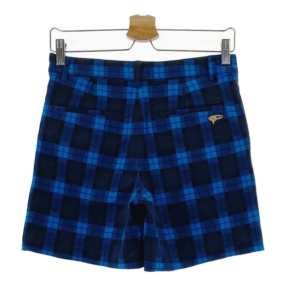 BEAMS GOLF ビームスゴルフ  ストレッチ ショートパンツ チェック柄 ネイビー系 S