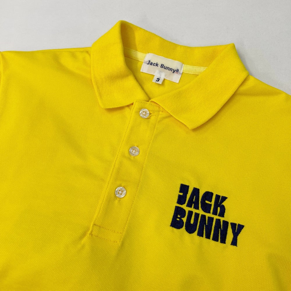 JACK BUNNY ジャックバニー 2023年モデル 半袖ポロシャツ  イエロー系 3