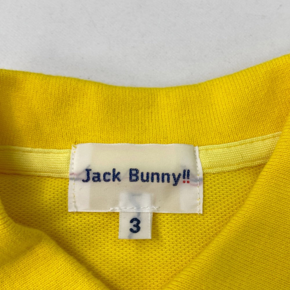 JACK BUNNY ジャックバニー 2023年モデル 半袖ポロシャツ  イエロー系 3