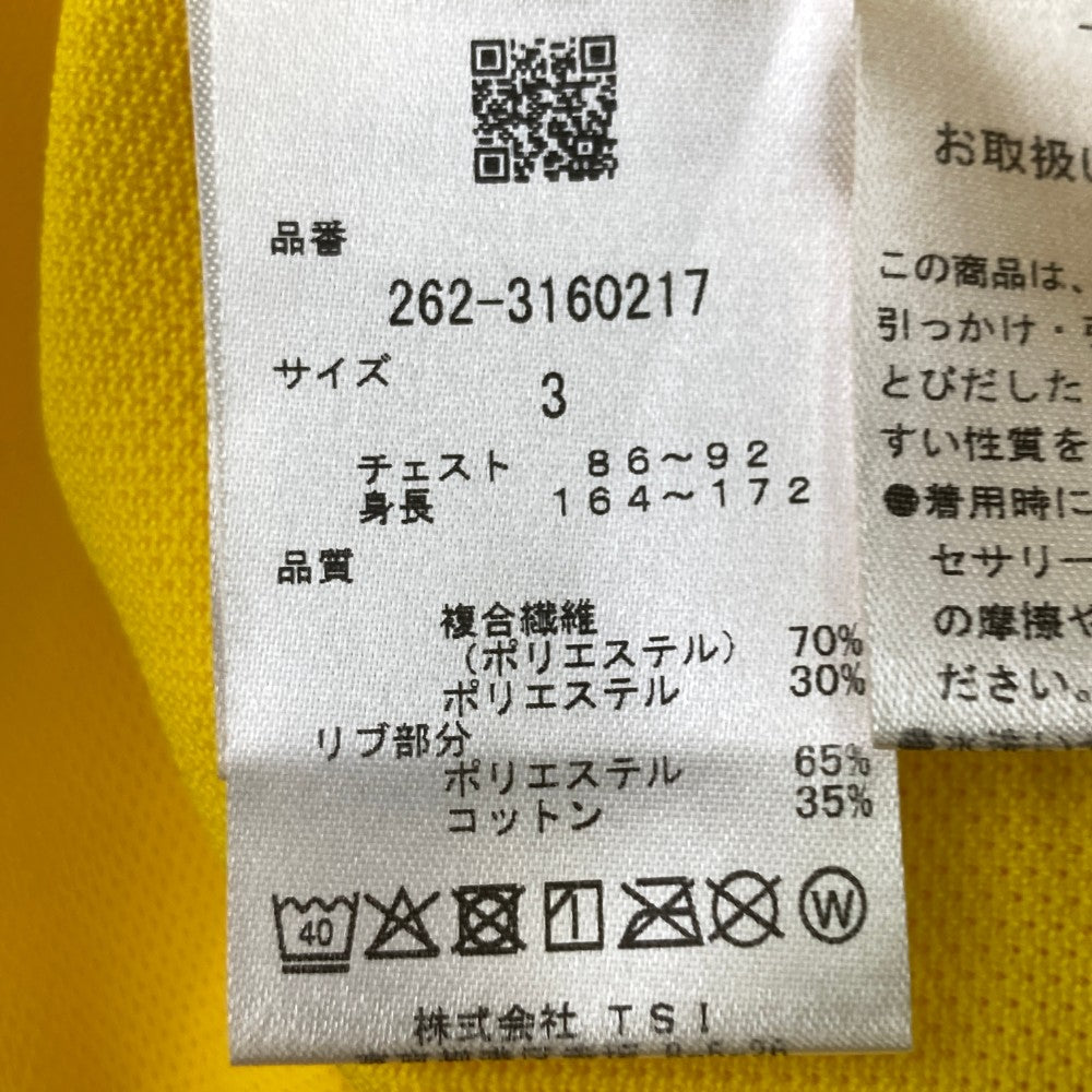 JACK BUNNY ジャックバニー 2023年モデル 半袖ポロシャツ  イエロー系 3
