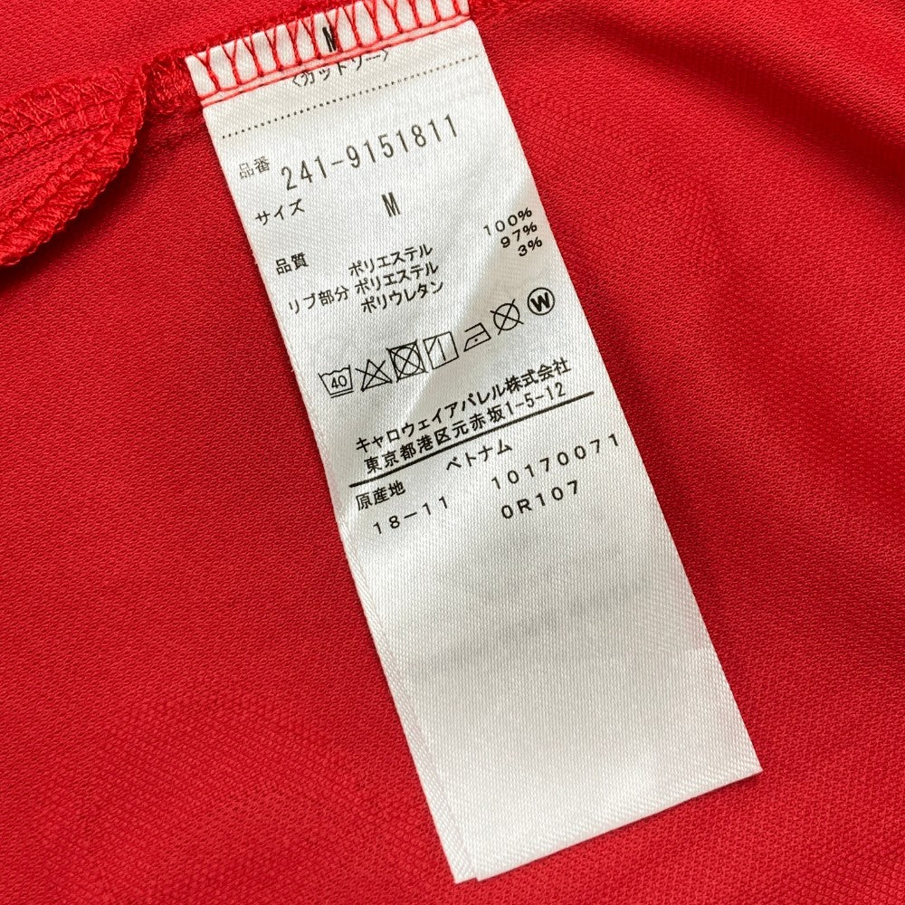 CALLAWAY キャロウェイ  半袖ポロシャツ ヨット柄 レッド系 M