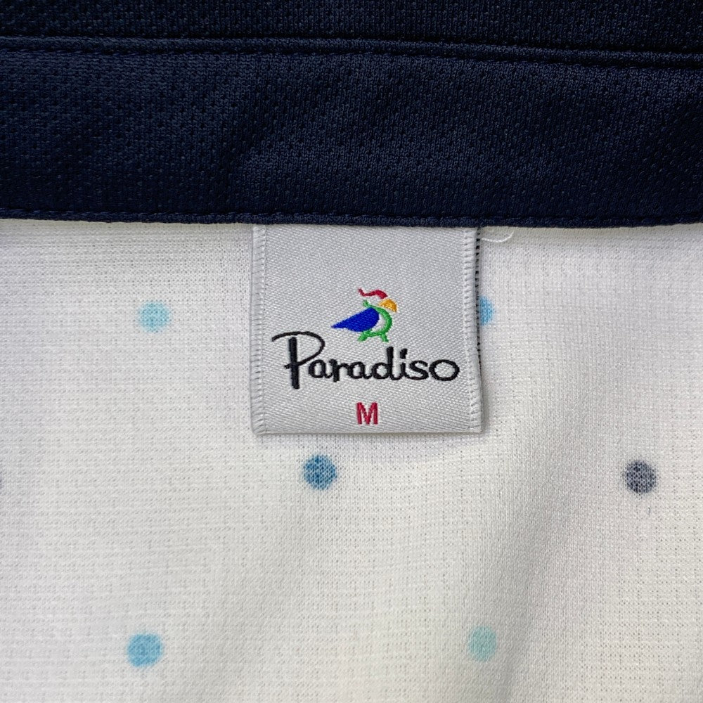 PARADISO 파라디조 반소매 폴로셔츠 도트무늬 화이트 계열 M