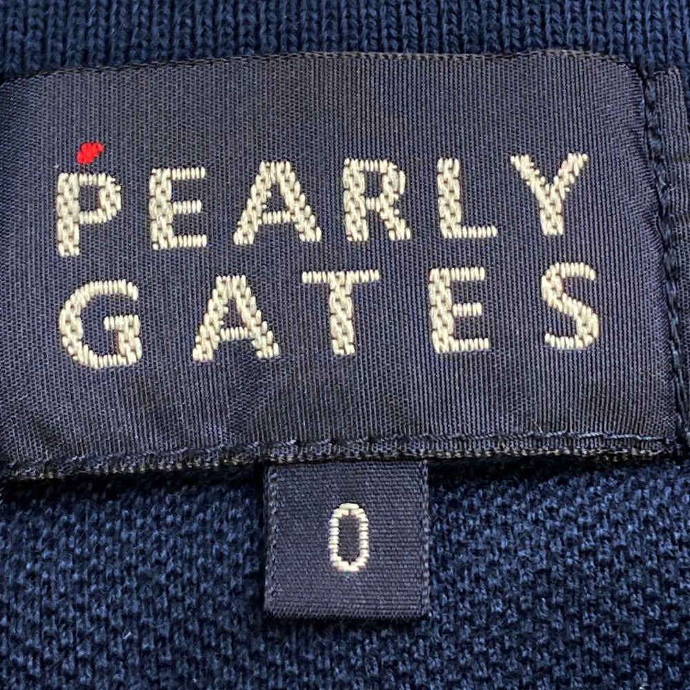 PEARLY GATES パーリーゲイツ  半袖ポロシャツ ニコちゃん  ネイビー系 0