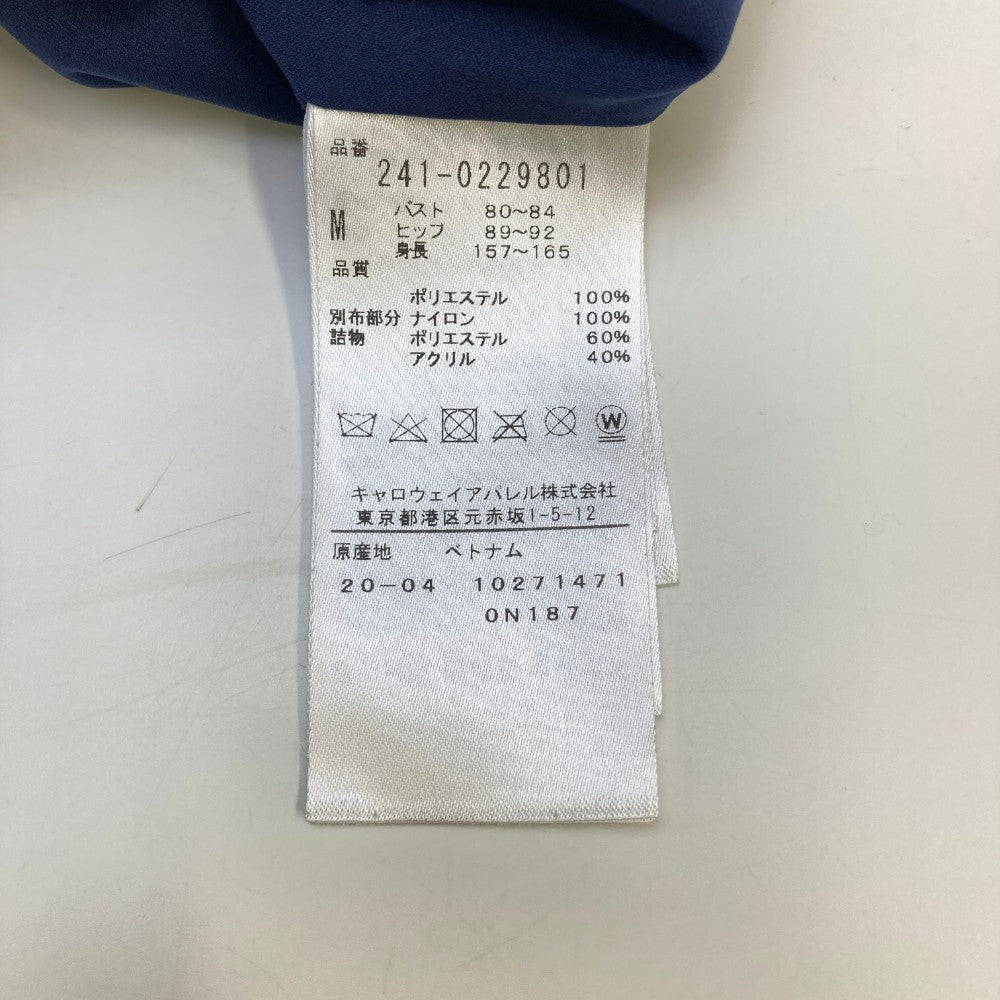 CALLAWAY 캘러웨이  충전재 노슬리브 지퍼 원피스  네이비 계열 M