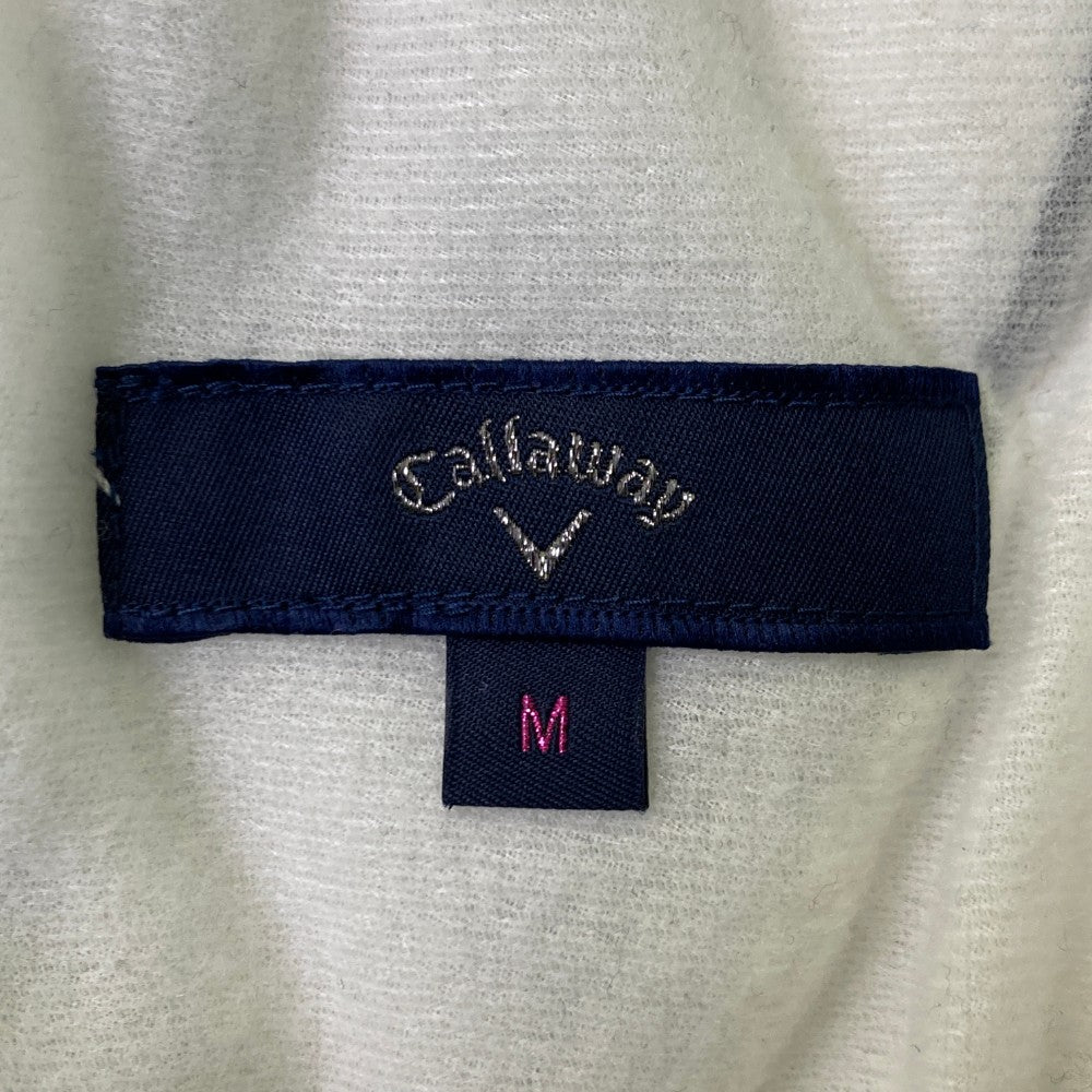 CALLAWAY 캐로우웨이  충전재 내장 롱팬츠 스트라이프 무늬 화이트 계열 M