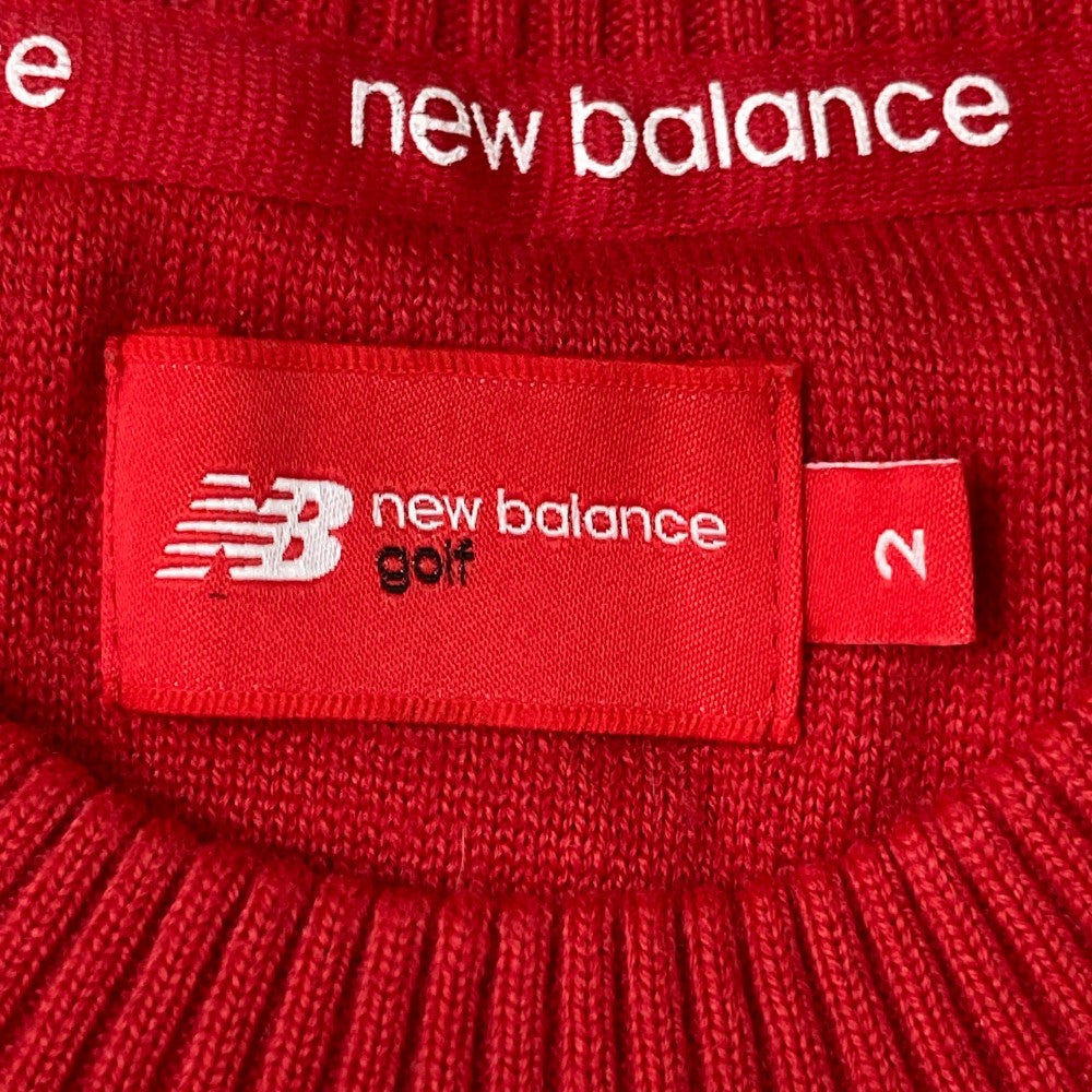 NEW BALANCE GOLF 뉴발란스  긴팔 니트 스웨터  레드 계열 2
