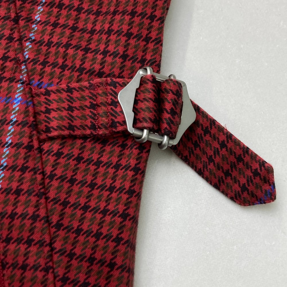 MASTER BUNNY EDITION マスターバニーエディション  ストレッチ パンツ チェック柄 レッド系 2