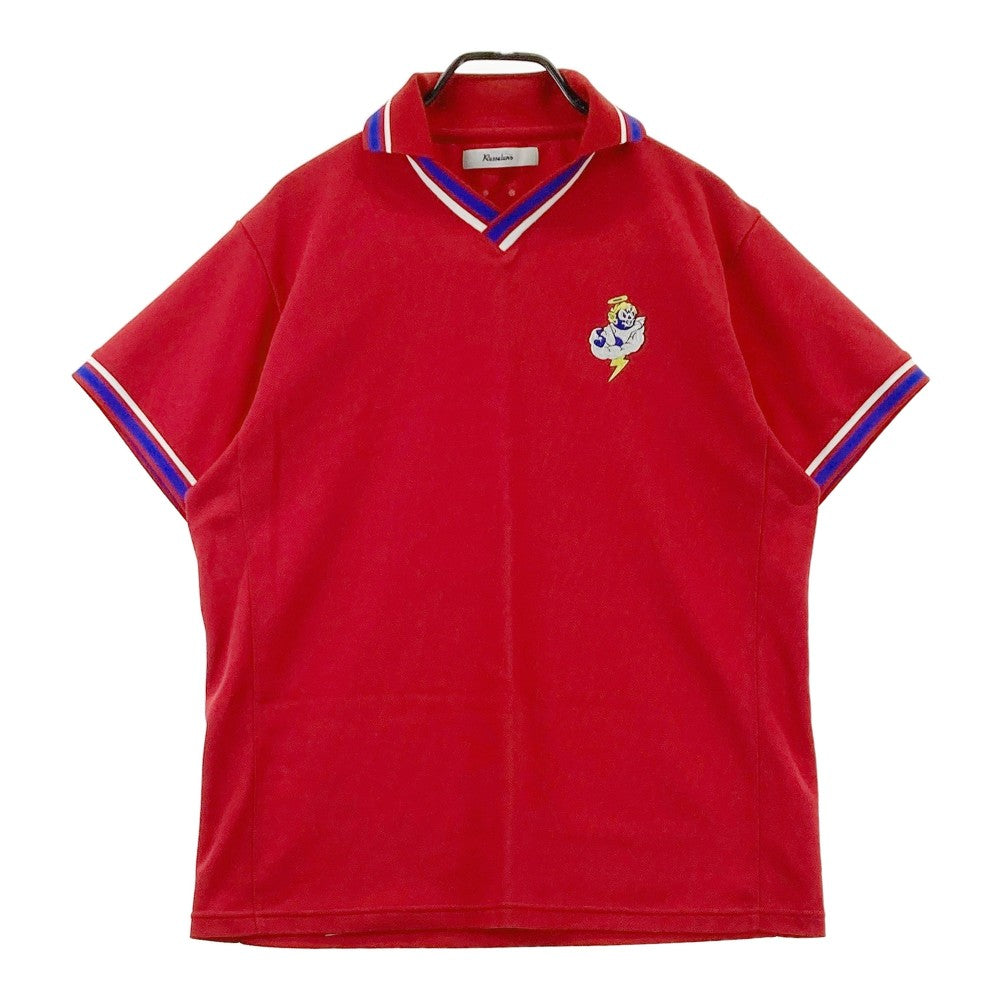 RUSSELUNO ラッセルノ  襟付き 半袖Tシャツ 天使ルチャ  レッド系 6