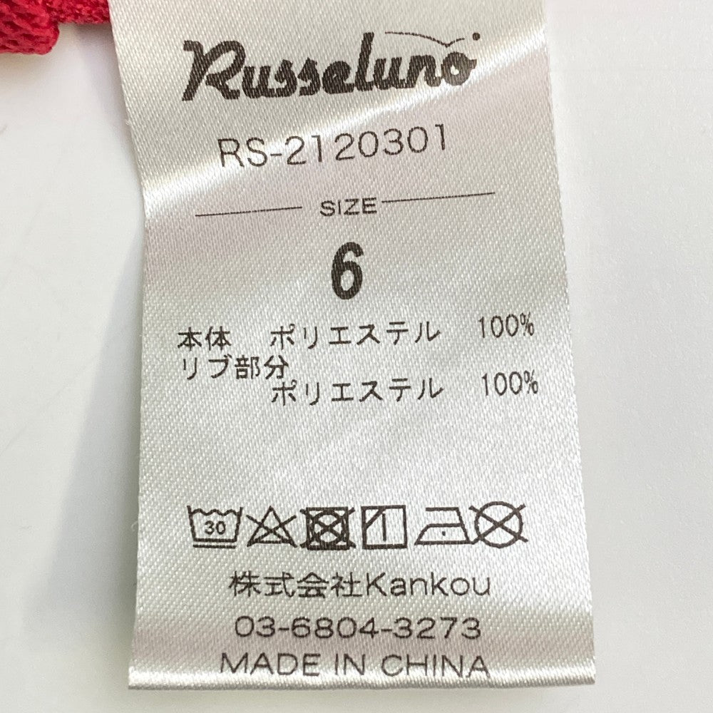 RUSSELUNO ラッセルノ  襟付き 半袖Tシャツ 天使ルチャ  レッド系 6