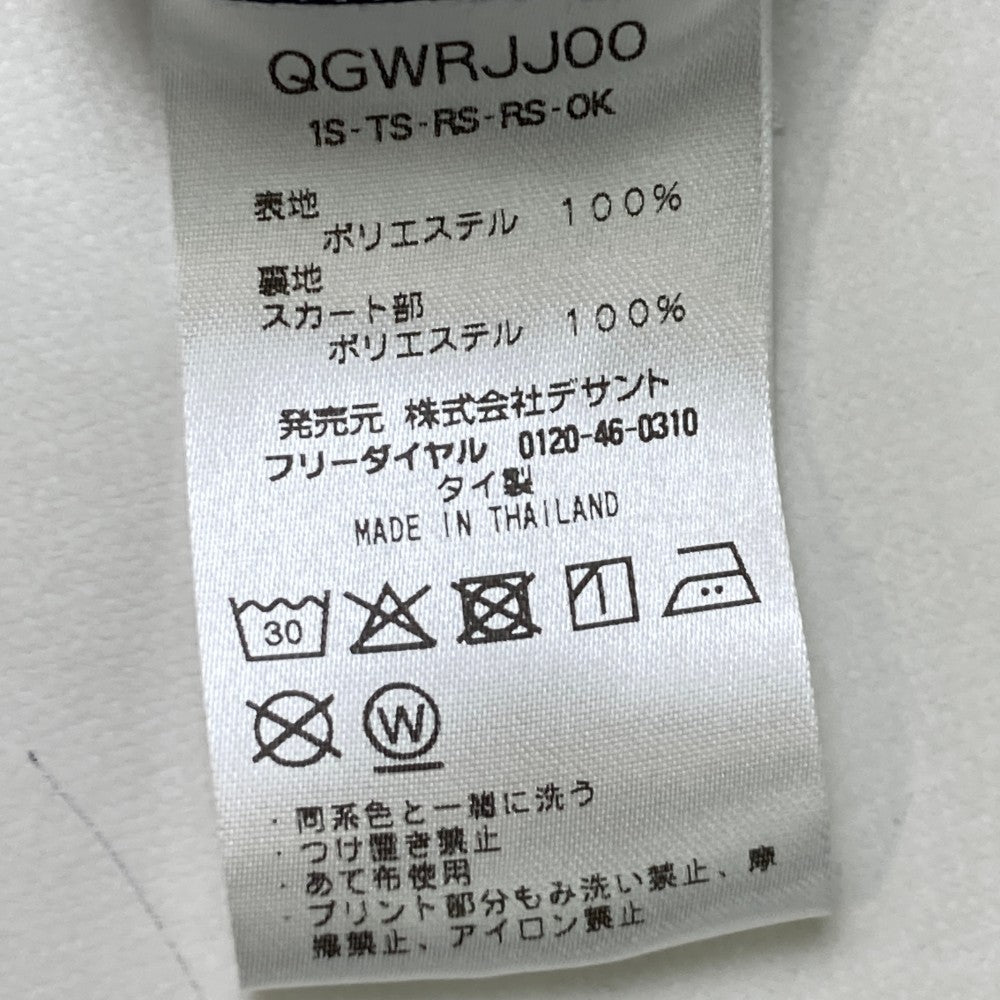 LE COQ GOLF ルコックゴルフ  半袖ポロワンピース ストライプ柄 ネイビー系 M