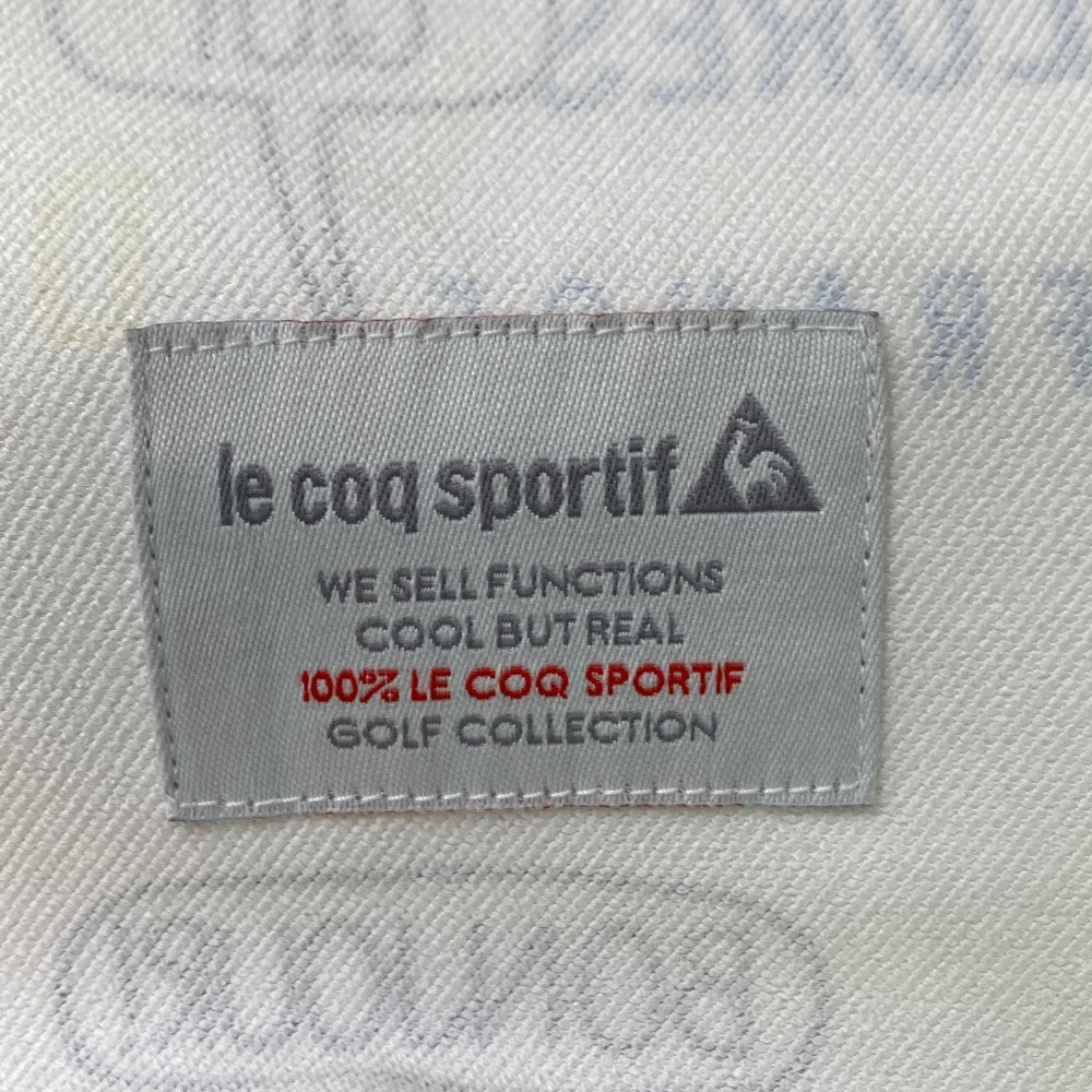 LE COQ GOLF ルコックゴルフ  ストレッチ スカート ロゴ総柄 ホワイト系 9