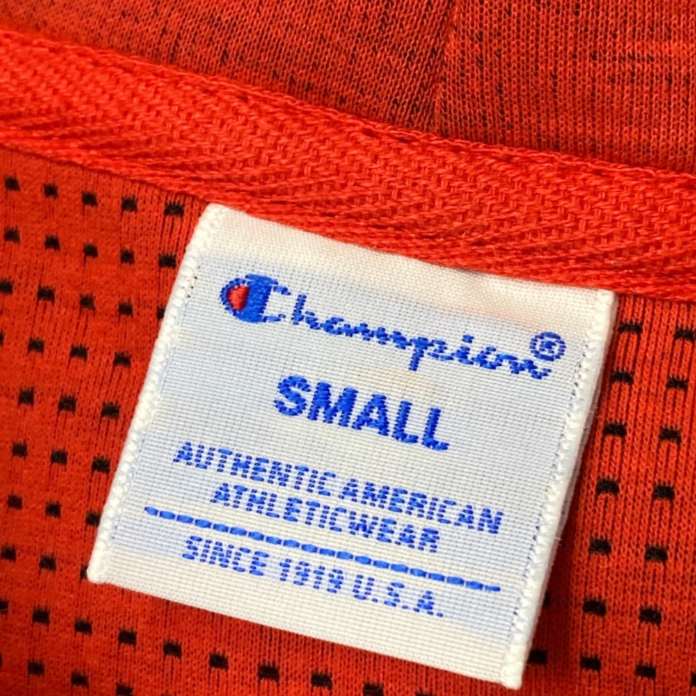 CHAMPION GOLF 챔피언 골프 스웨트 집업 후드티 로고 전체 패턴 레드 계열 SMALL