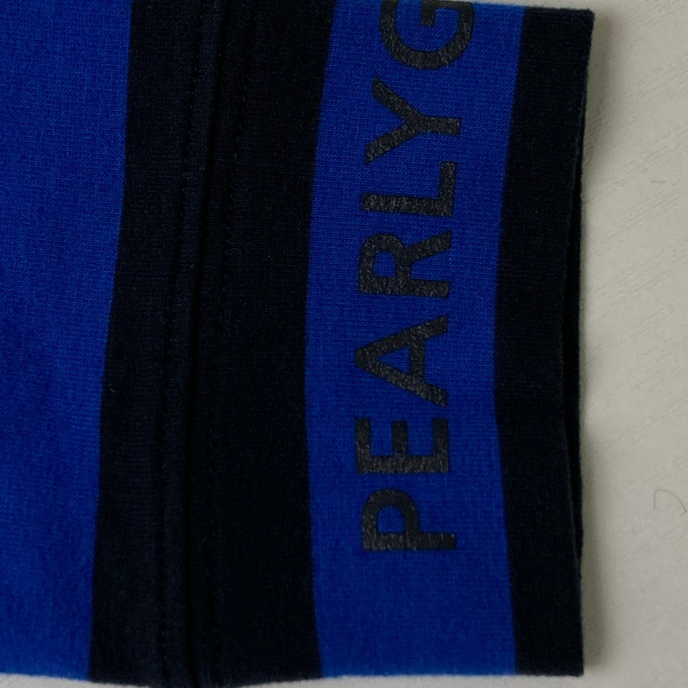PEARLY GATES パーリーゲイツ  長袖ハイネックTシャツ ボーダー ブルー系 0