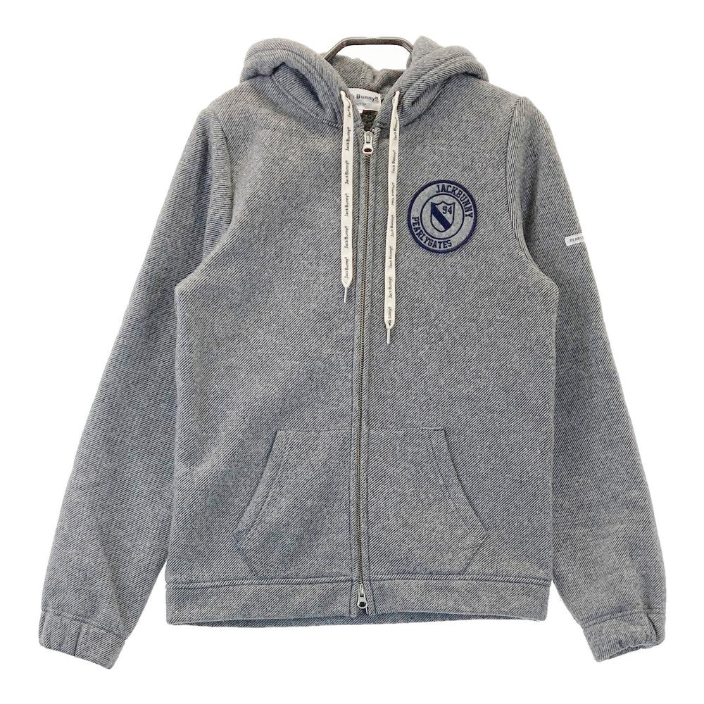 JACK BUNNY ジャックバニー  裏起毛 ジップパーカー  グレー系 1