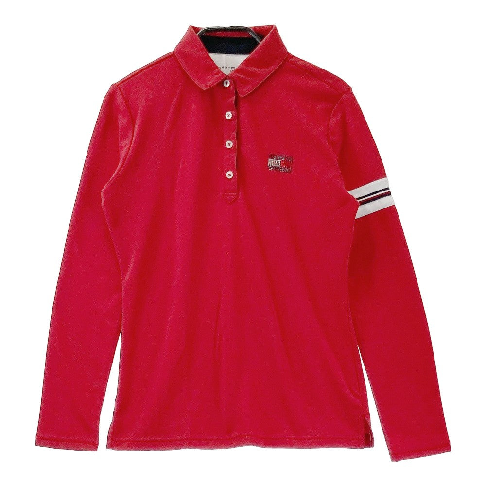 TOMMY HILFIGER GOLF 토미 힐피거 골프 긴팔 폴로 셔츠 레드 계열 S