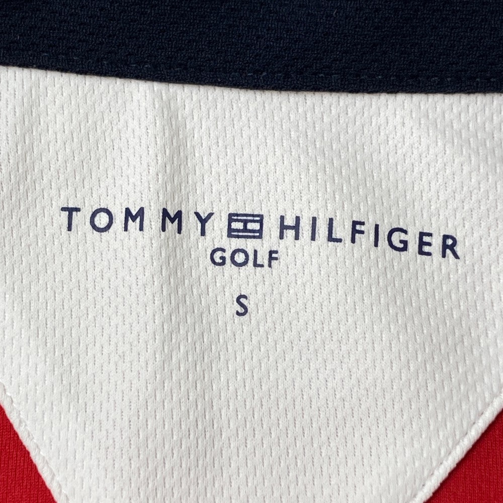 TOMMY HILFIGER GOLF 토미 힐피거 골프 긴팔 폴로 셔츠 레드 계열 S
