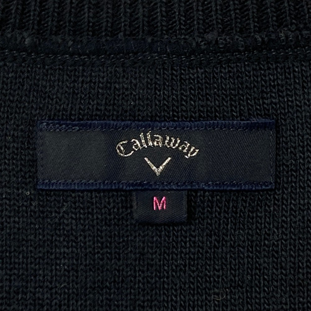 CALLAWAY キャロウェイ  ニットベスト ボーダー柄 ネイビー系 M
