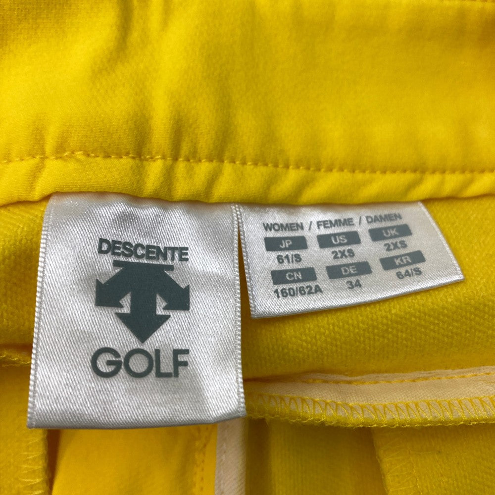 DESCENTE GOLF 데상트 골프  스트레치 스커트  옐로우 계열 S