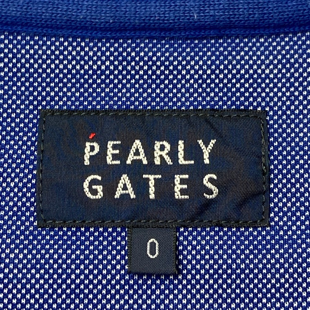 PEARLY GATES パーリーゲイツ  半袖ポロシャツ  ブルー系 0