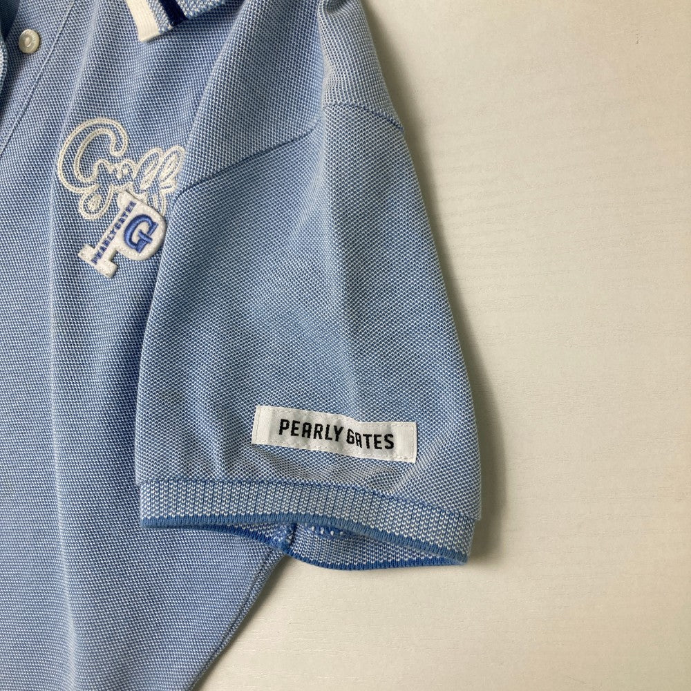 PEARLY GATES 파리게이츠 055-9160302 반팔 폴로 셔츠 블루 계열 0