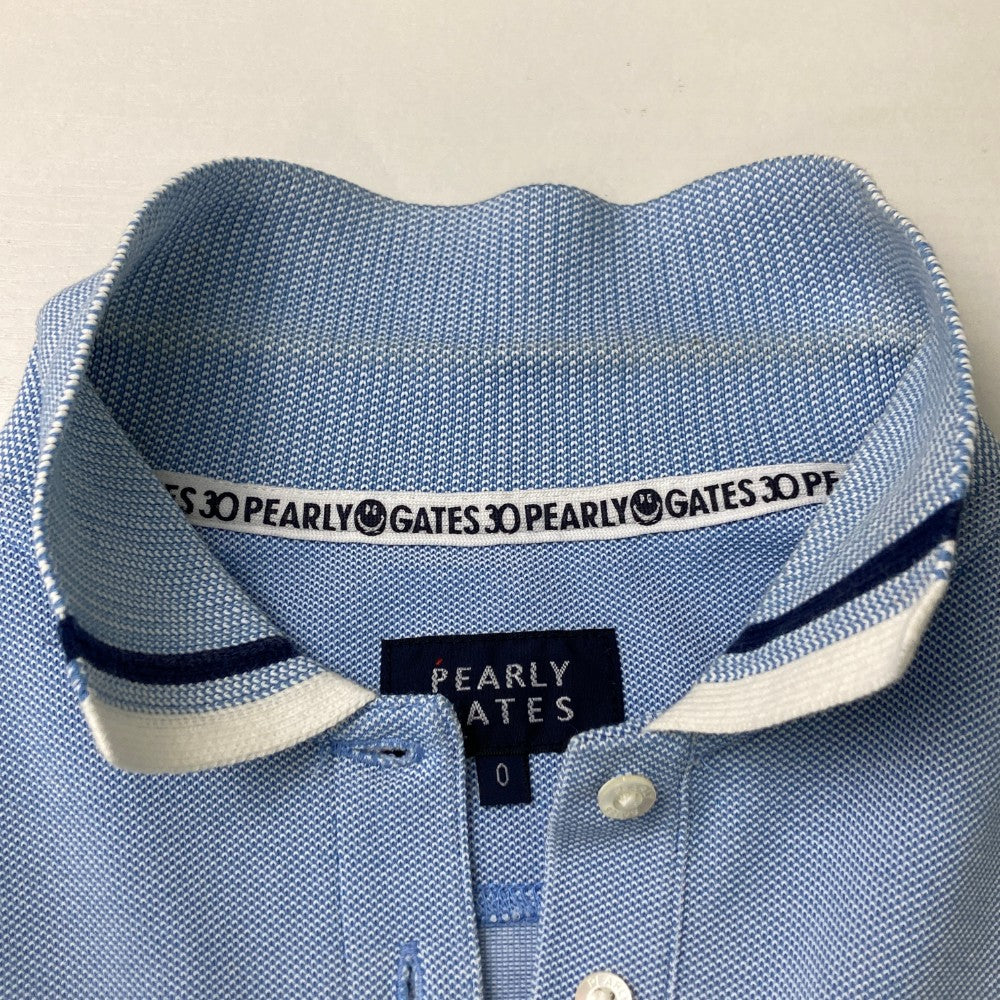 PEARLY GATES 파리게이츠 055-9160302 반팔 폴로 셔츠 블루 계열 0
