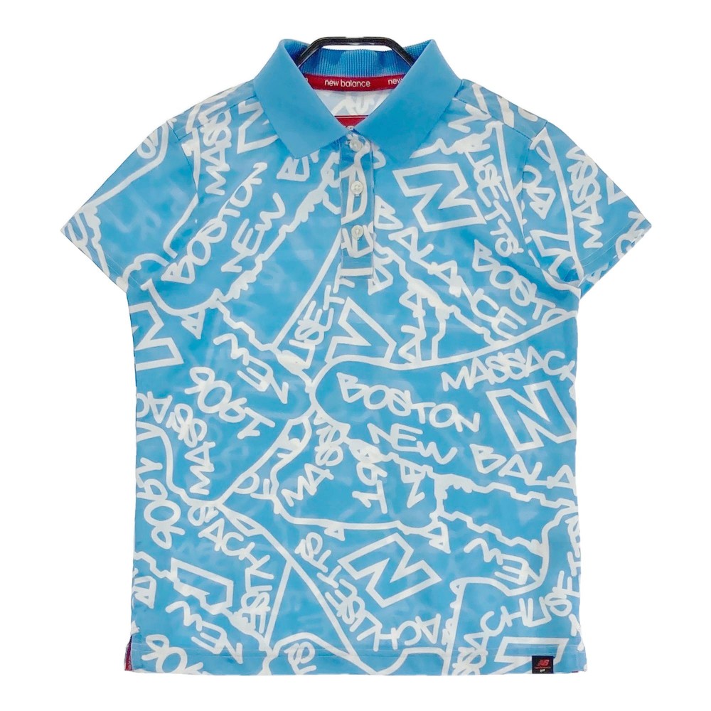 NEW BALANCE GOLF 뉴발란스  반팔 폴로 셔츠 전면 프린트 블루 계열 0