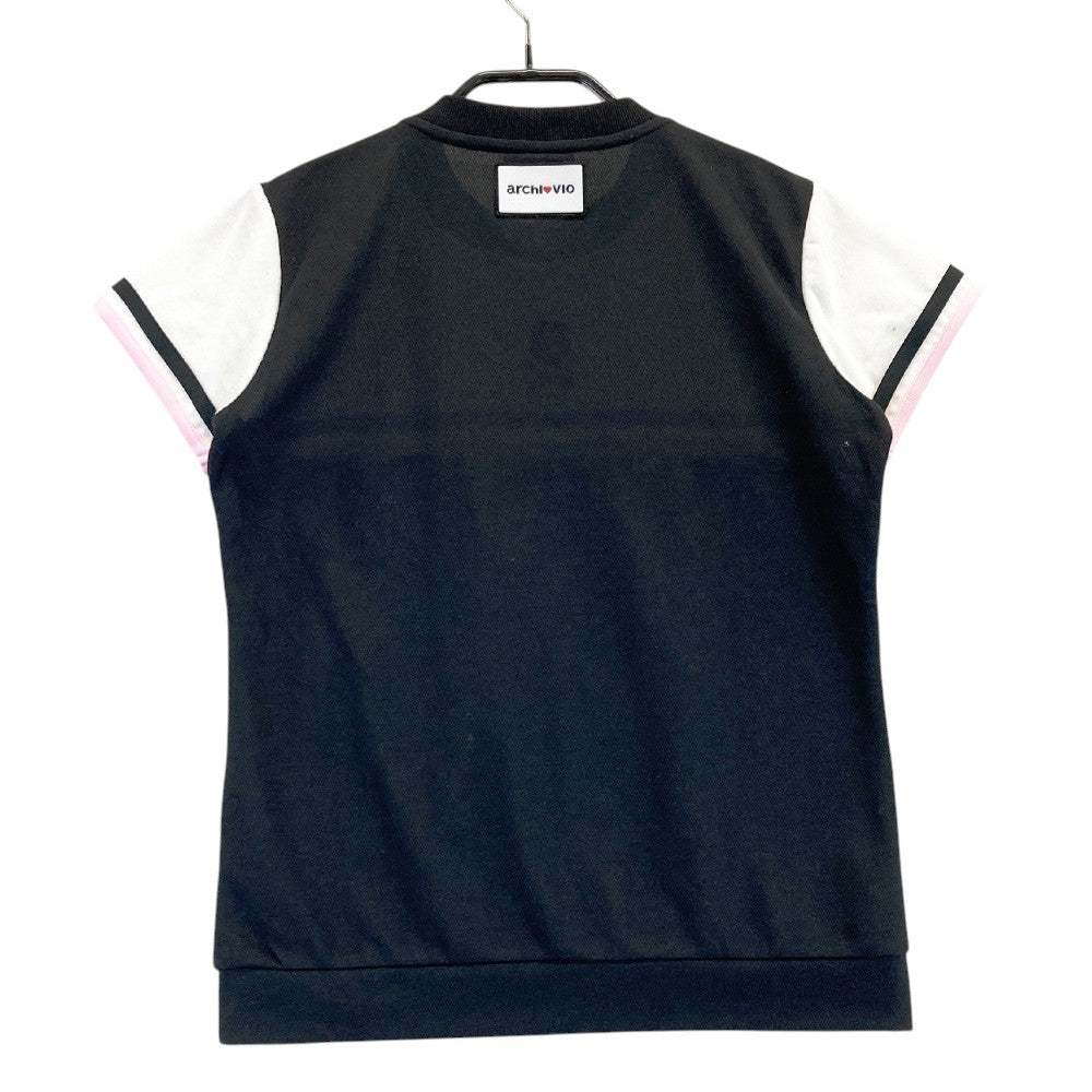 ARCHIVIO アルチビオ 2022年モデル クルーネック パイル切替 半袖Tシャツ  ホワイト系 36