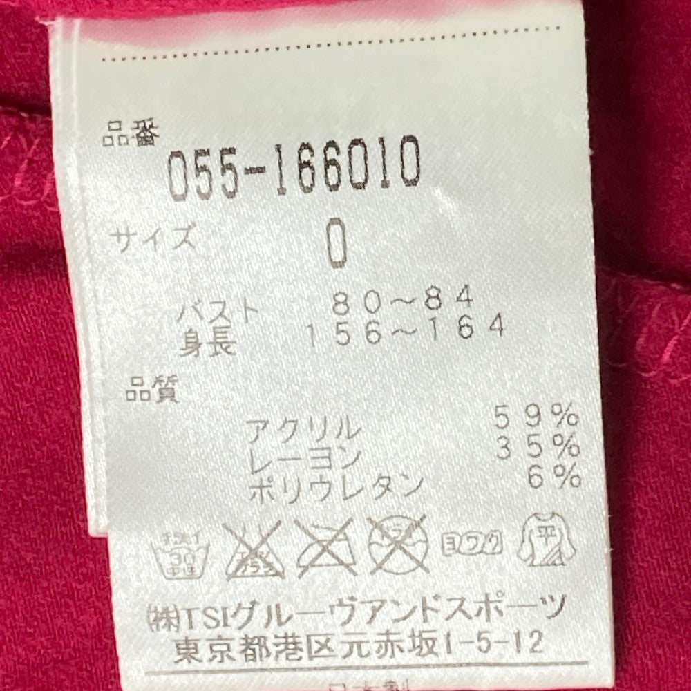 PEARLY GATES パーリーゲイツ  ハーフジップ 長袖Tシャツ  ピンク系 0