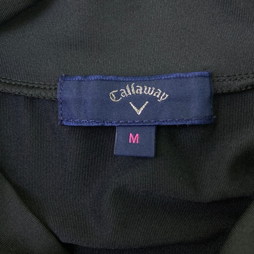CALLAWAY 캘러웨이 하이넥 반팔 티셔츠 블랙 계열 M