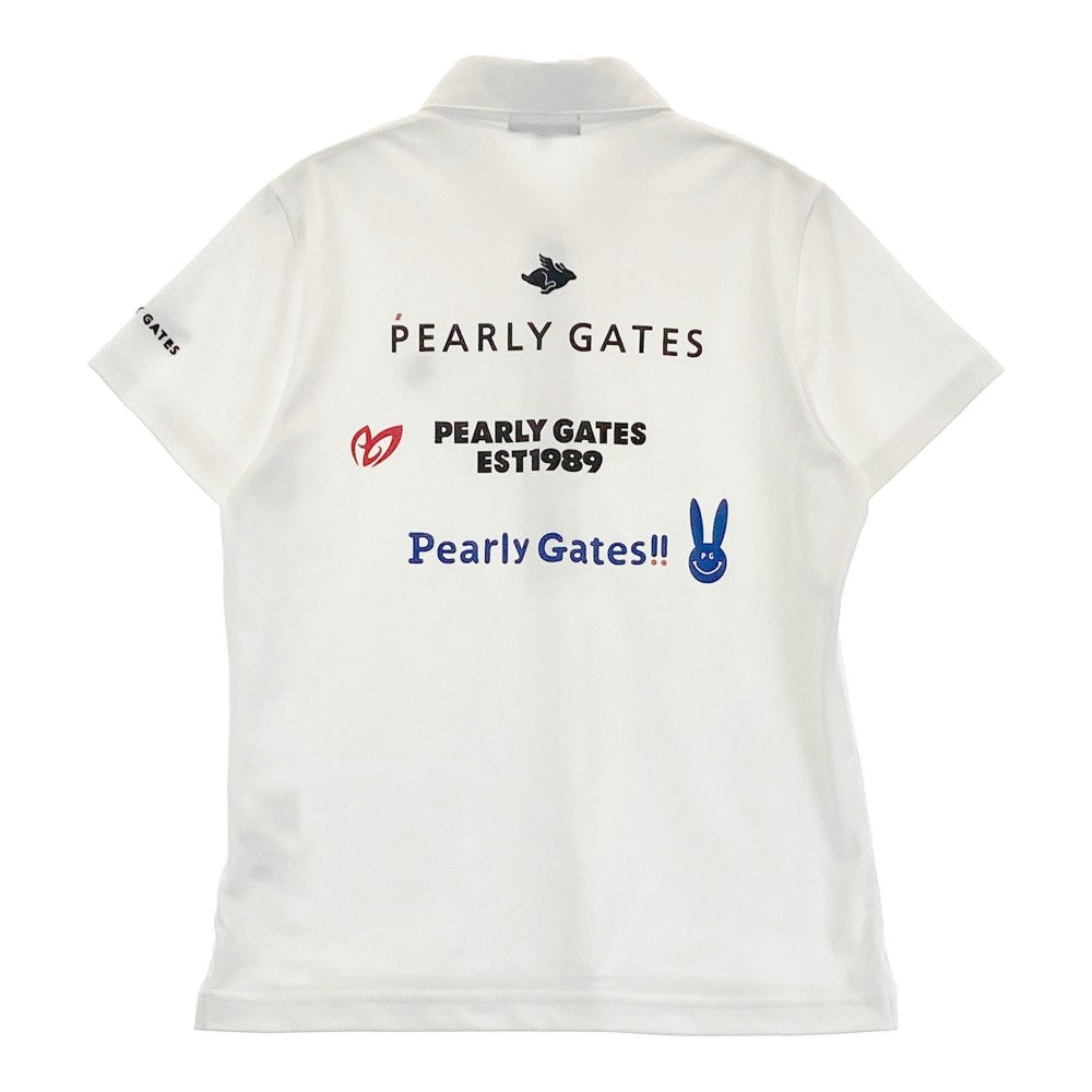 PEARLY GATES パーリーゲイツ 2024年モデル 半袖ポロシャツ  ホワイト系 0