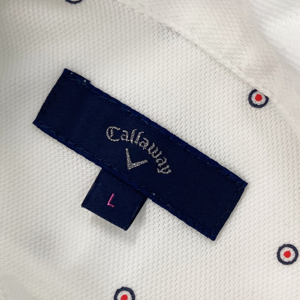 CALLAWAY 캘러웨이  긴팔 폴로셔츠  화이트 계열 L