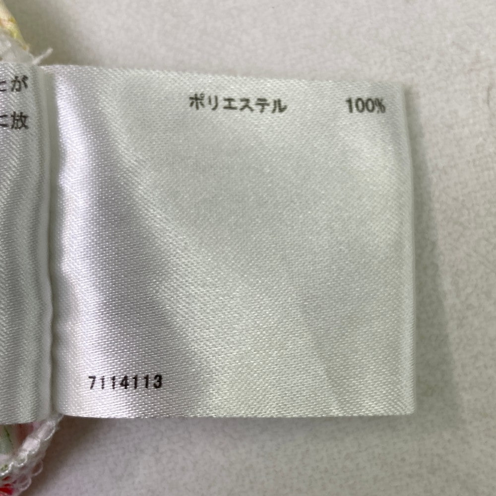 MUNSING WEAR マンシングウェア ; 半袖ポロシャツ ボタニカル 花柄 ホワイト系 M