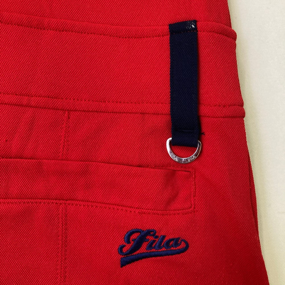 FILA GOLF フィラゴルフ  半袖ワンピース  レッド系 M