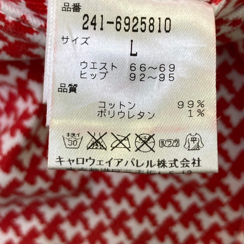 CALLAWAY キャロウェイ  ストレッチスカート 総柄 レッド系 L