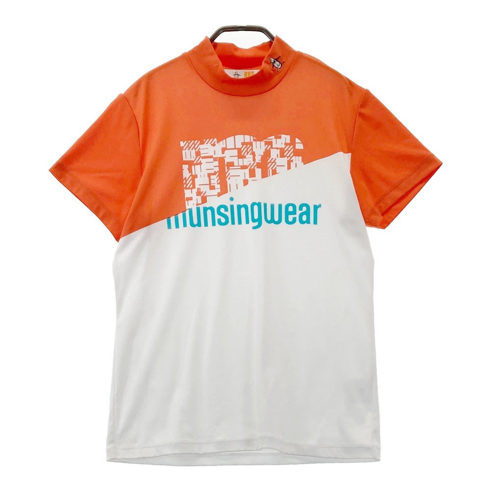 MUNSING WEAR 먼싱웨어 MGWRJA05 하이넥 반팔 티셔츠 화이트 계열 L